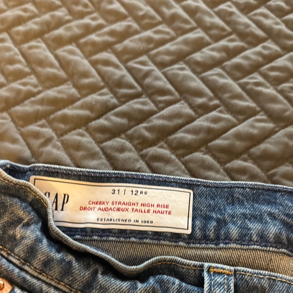 GAP Blue Denim High-Rise Jeans